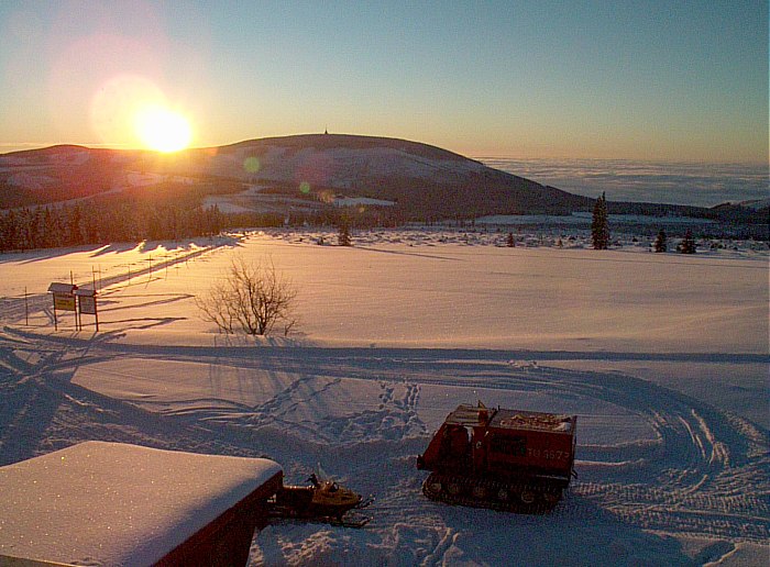 ráno, -15 st. C...