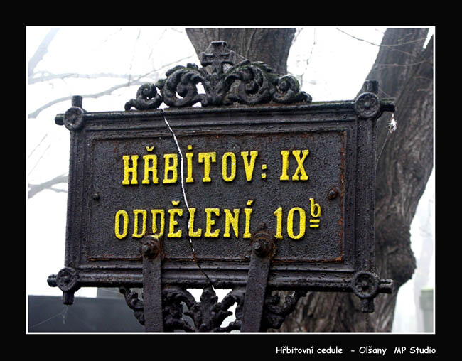 hrbitovni cedule II - olsany