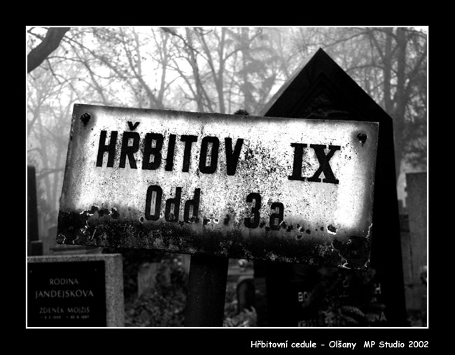 hrbitovni cedule III - olsany