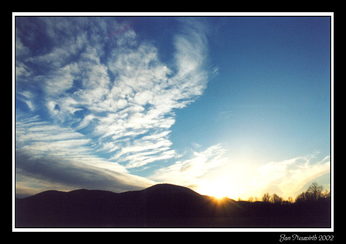 Javorník sunset