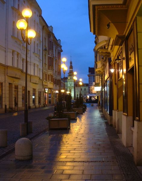 večerní Ostrava