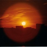 Zapad slunce nad silou sveta