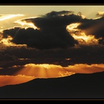 Západ nad Českým lesem