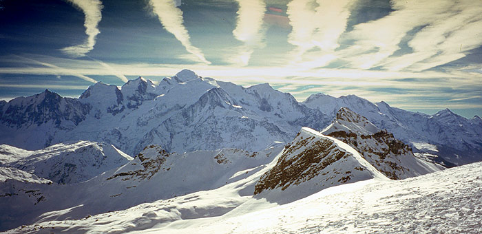 Mont Blanc po preletu letky