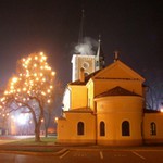 Vánoční noc u kostela