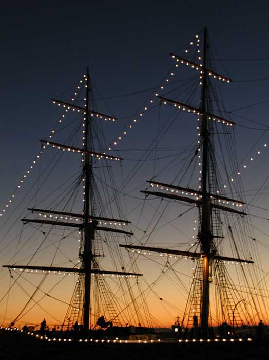 Star of India za soumraku