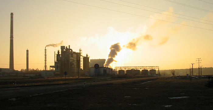 Industriální západ slunce