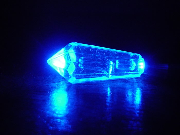 blue flashing light