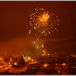 Mesto a ohnostroj...