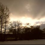 Slabé zimní slunce