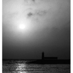 turkish lighthouse in b/w