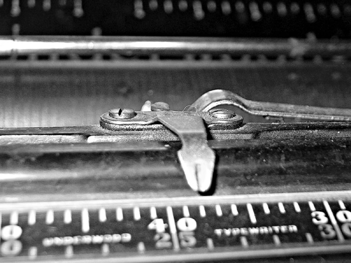 Psací stroj - detail