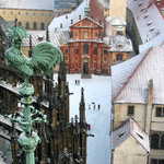 Pohled z ochozu chrámu sv.Víta