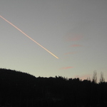 Letadlo na večerní obloze