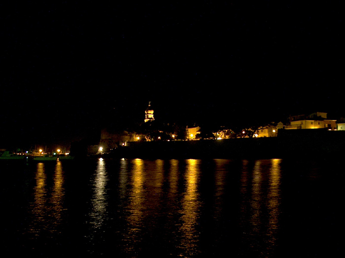 Ostrov Krk v noci