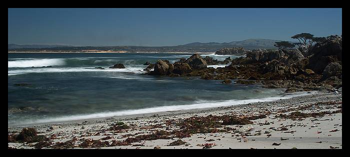 View from Pacific Grove at Monterey bay