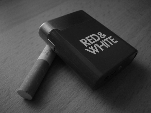 red & white