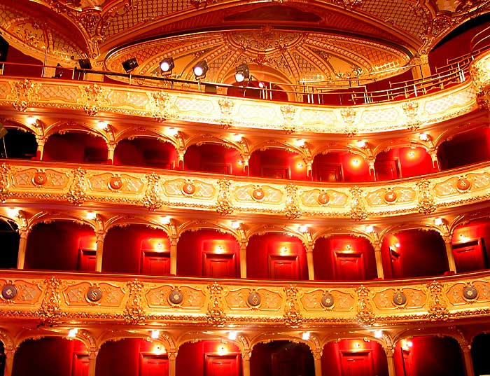 Interiér Divadla J. Borodáča