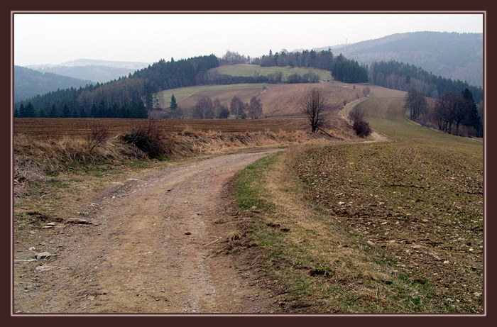 Kdesi na kopci, cestička se vine...