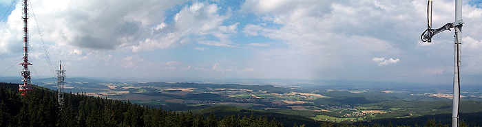 Panorama ze Šumavy