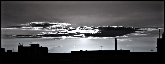 Sun in the city.