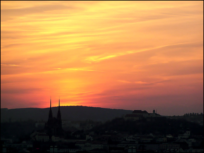 Brno v plamenech