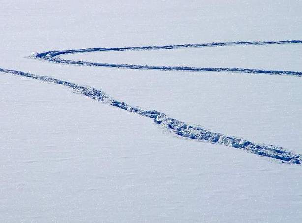 Fotbalové hřiště v zimě