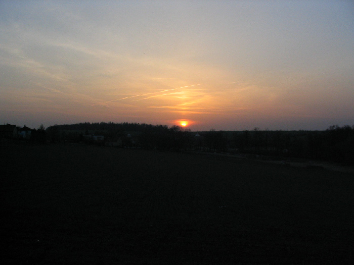Západ nad Běloky