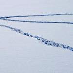 Fotbalové hřiště v zimě