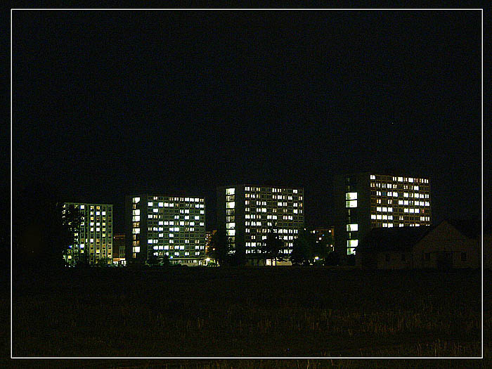 Koleje v noci