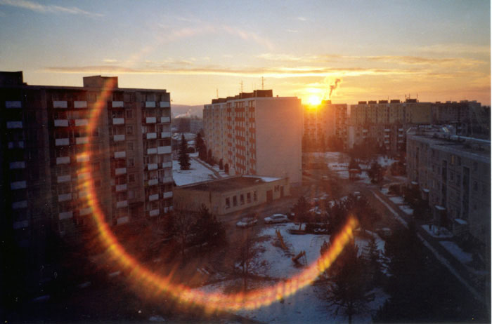 Sunrise in city ....