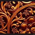 Asijská řezbářská práce