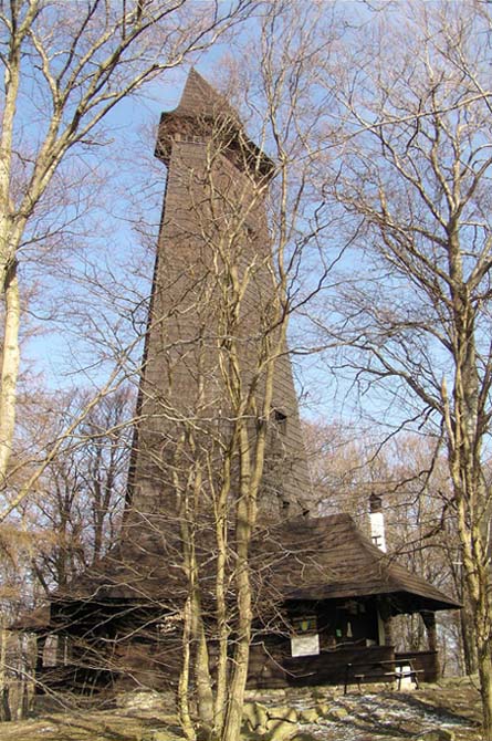 Rozhledna na Blaníku 17.3.2003