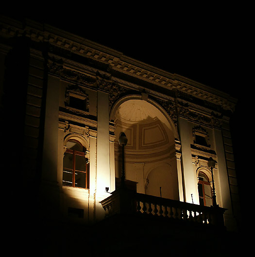Theatre in night...