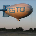 Vzducholoď pri  západe slnka II