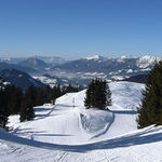 Vzpomínka na lyžování v Alpách