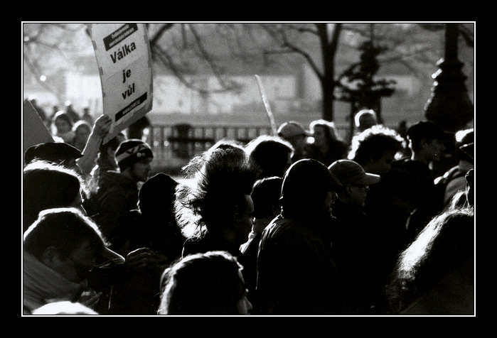 Pochod demonstrantů