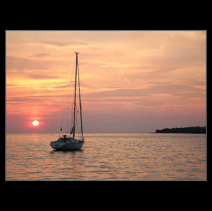 Západ slunce v Petrčane....