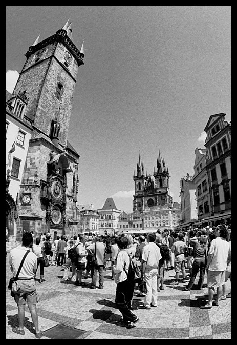 Praha turistická - pohledem rybího oka