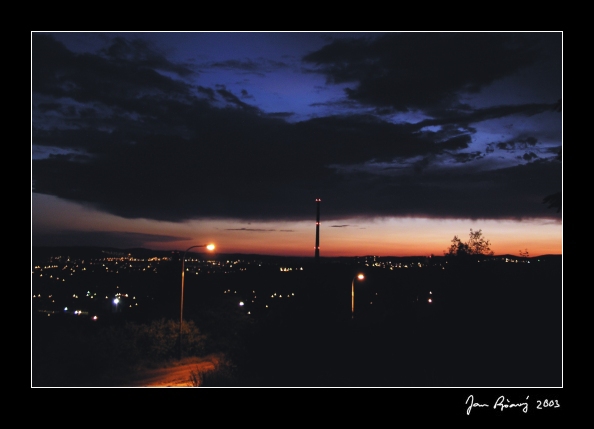 Západ slunce nad Brnem