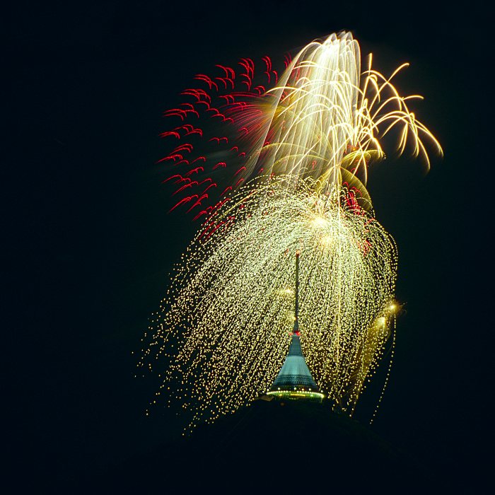 Ohňostroj na Ještědu