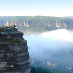 Ranní pohled na Dolní Žleb