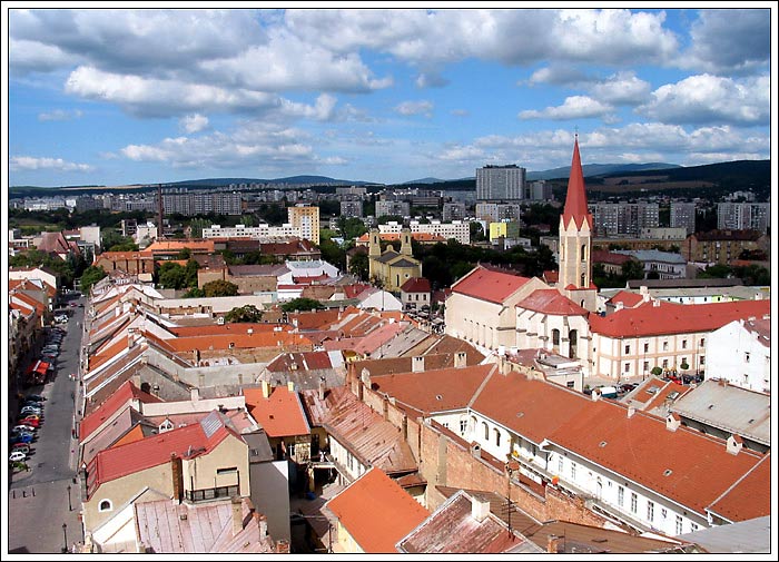 Pohľad na Košice z veže Dómu sv. Alžbety