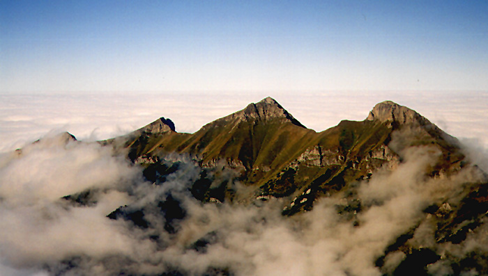 Belanské Tatry obklíčené mořem mraků