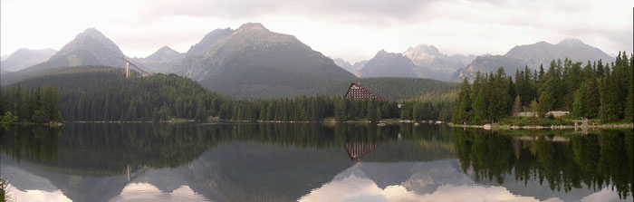 Štrbské pleso k večeru