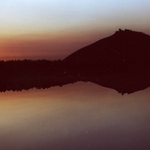 východ nad Sněžkou