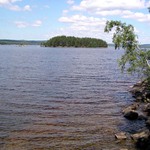 Jezero Femsjoen nedaleko Haldenu - Norsko