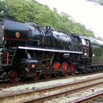 prujezd parniho vlaku