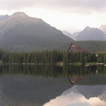 Štrbské pleso k večeru
