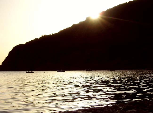 Západ slunce nad Korte